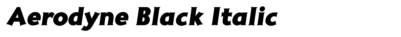 Aerodyne Black Italic image